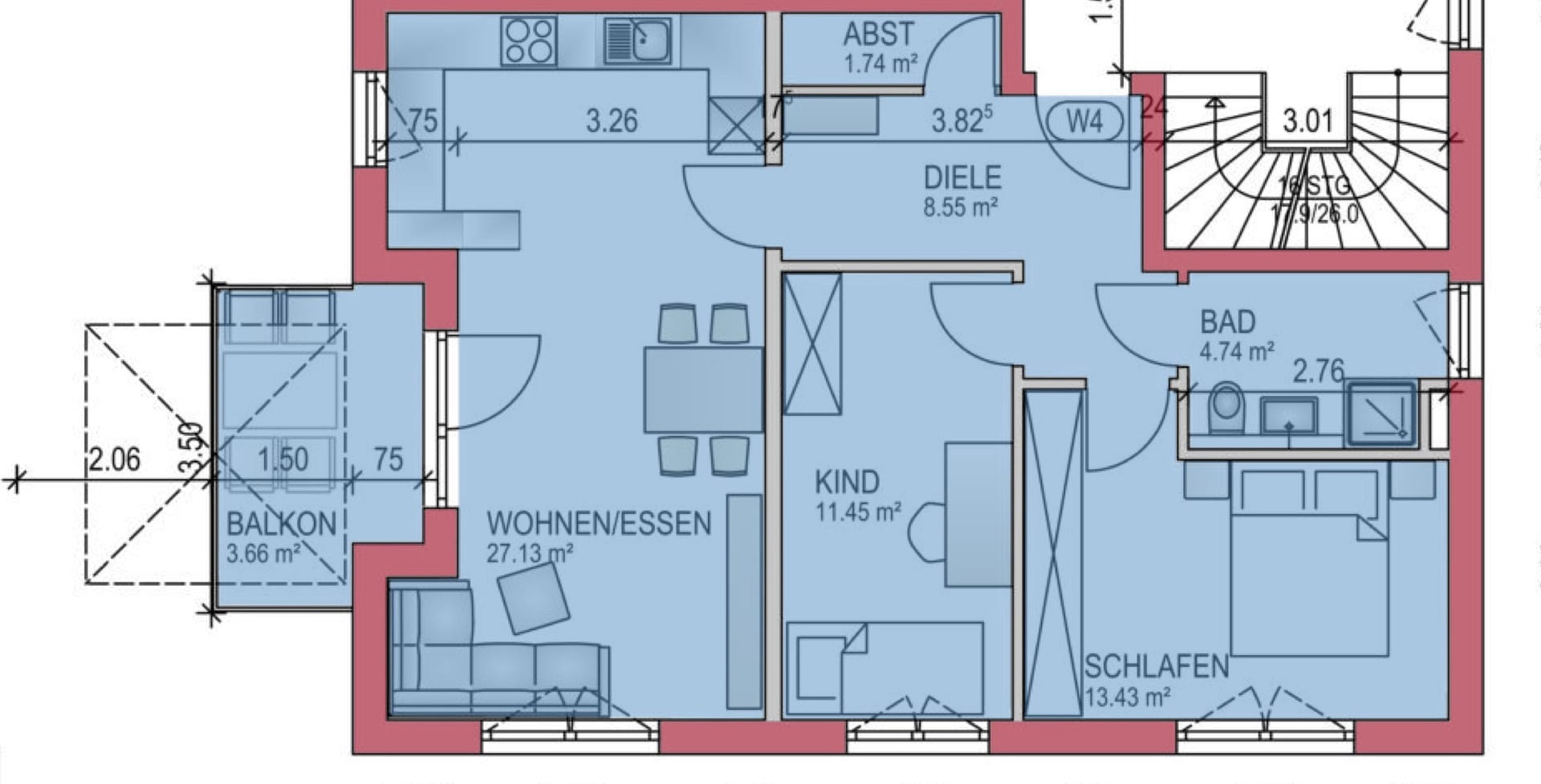 Geisenfelder Strasse 22 – Haus 1 – Wohnung 4